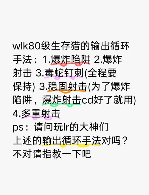 生存猎人输出循环详解：教你轻松打出爆炸伤害