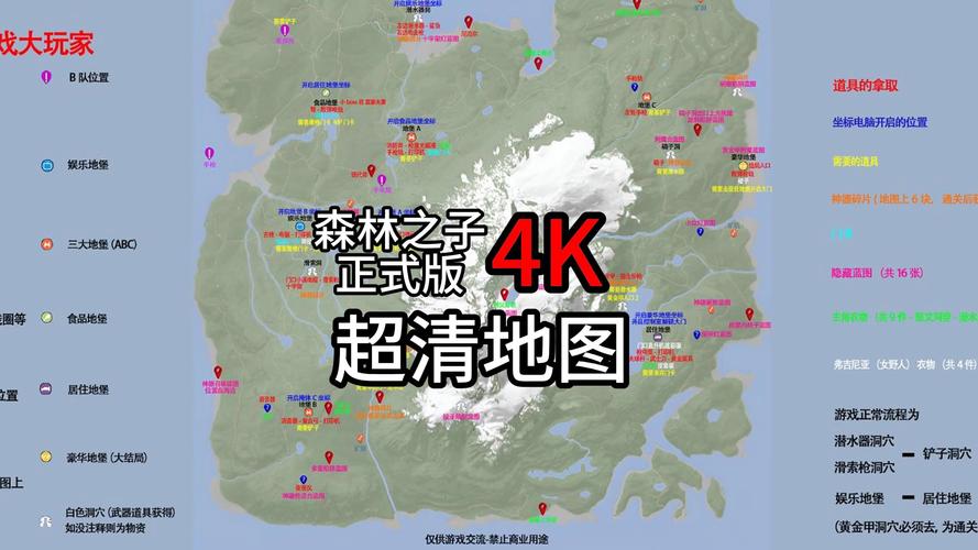 解锁森林之子地图秘密：探索隐藏区域和特殊地点